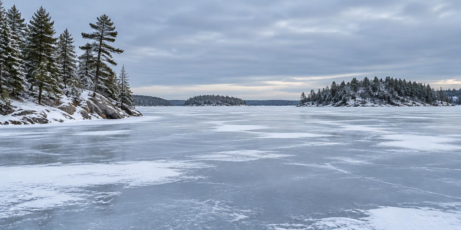 Winter on an Ontario lake